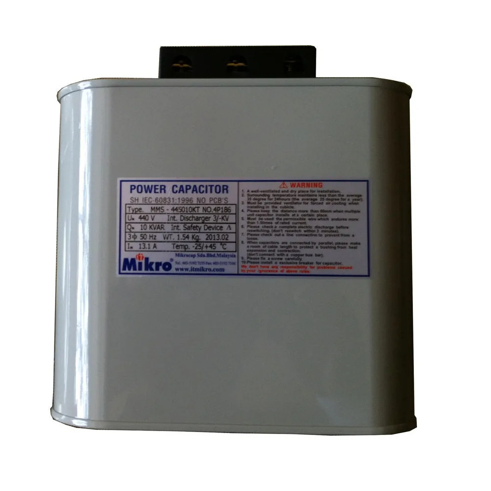 Tụ Bù Hạ Thế Capacitor Samwha 3P 20KVAR SMB-45020KT