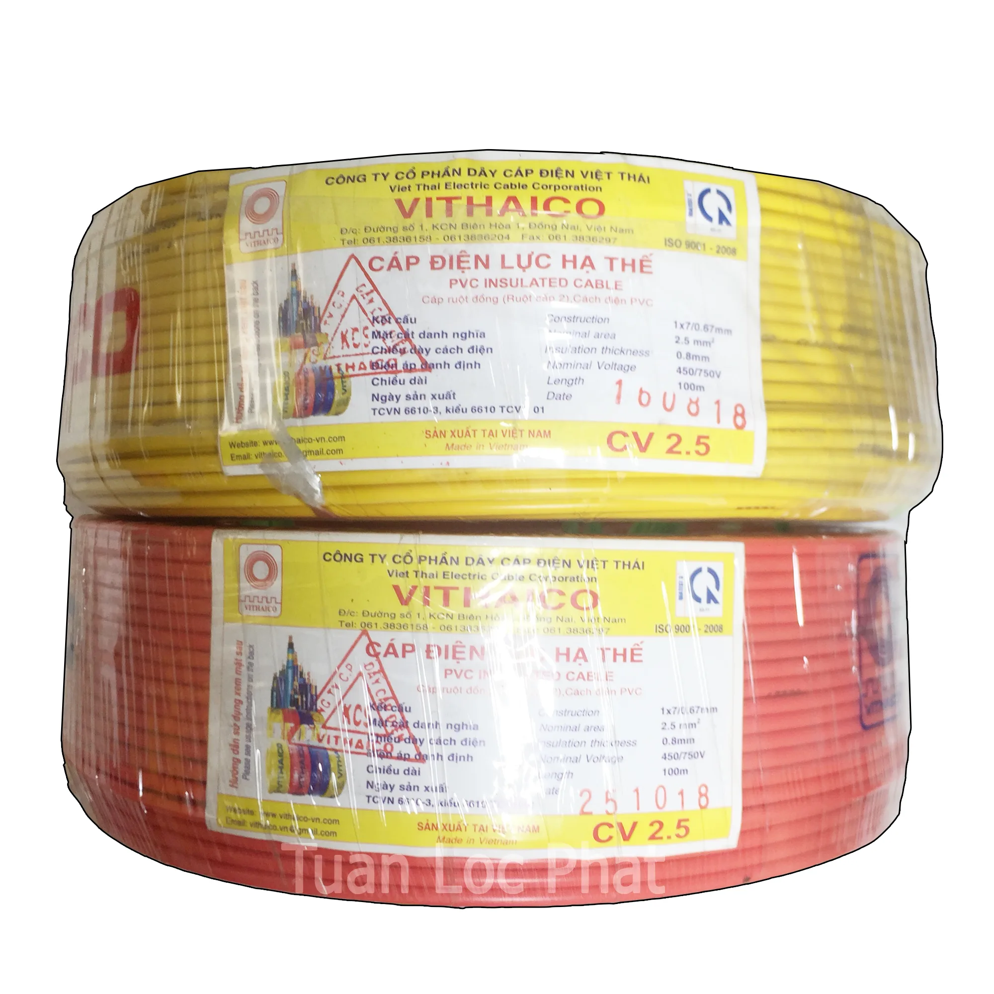 Dây Điện Đơn Việt Thái Vithaico CV2.5mm