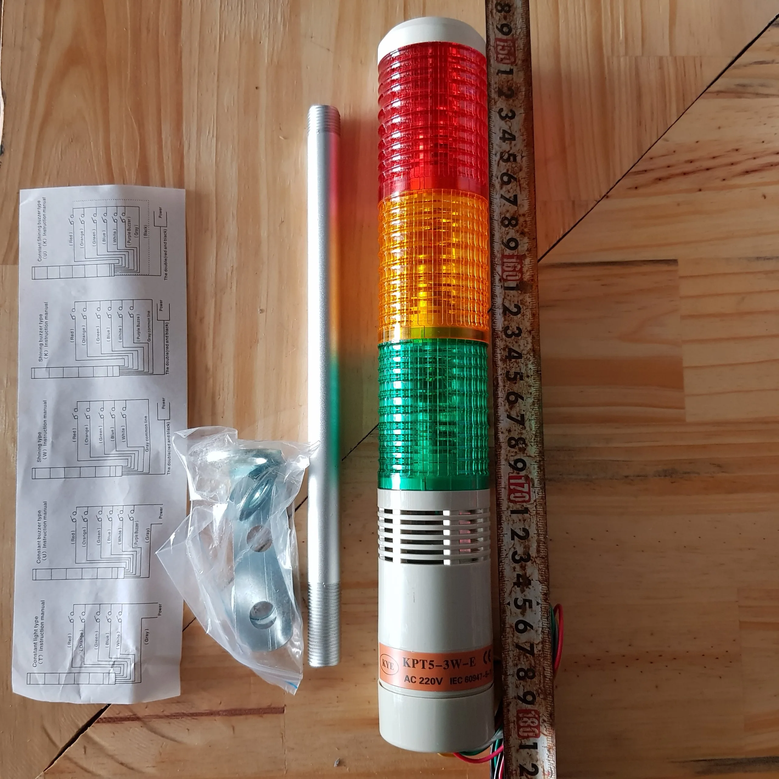 Đèn Quay Cảnh Báo 3 Tầng KTP5-3W