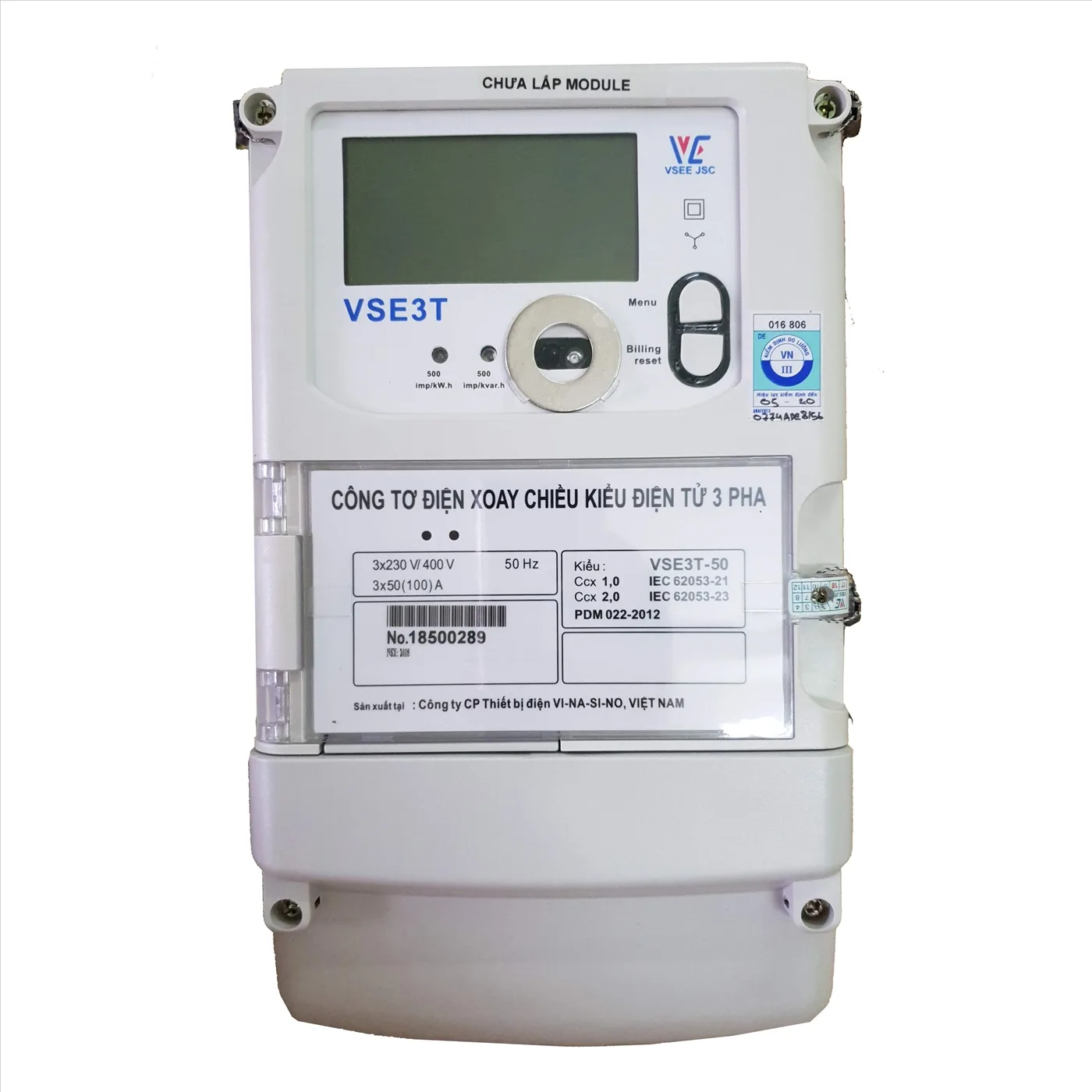 Công Tơ Điện Điện Tử 3 Pha Nhiều Giá VSE3T-50