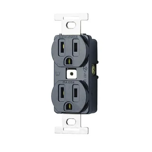 Ổ Cắm Đôi 3 Chấu Socket Plastic 2P+E 15A Meikosha ME2817