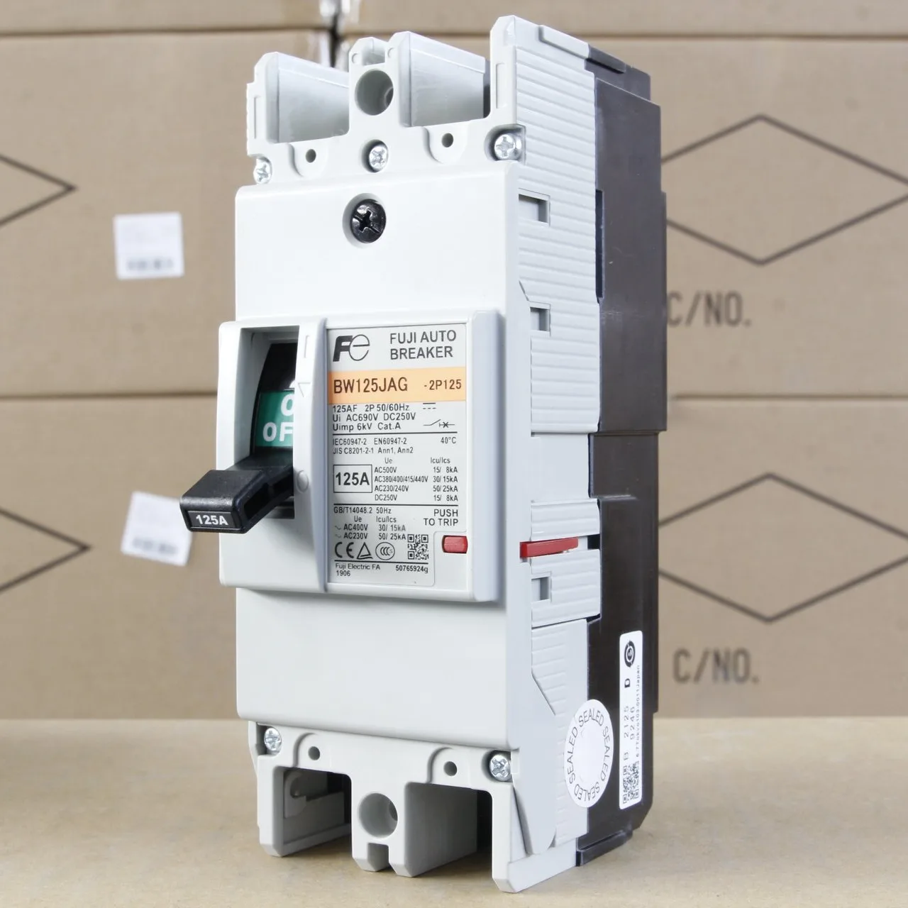 Aptomat MCCB Khối Fuji 2P 125A BW125JAG-2P