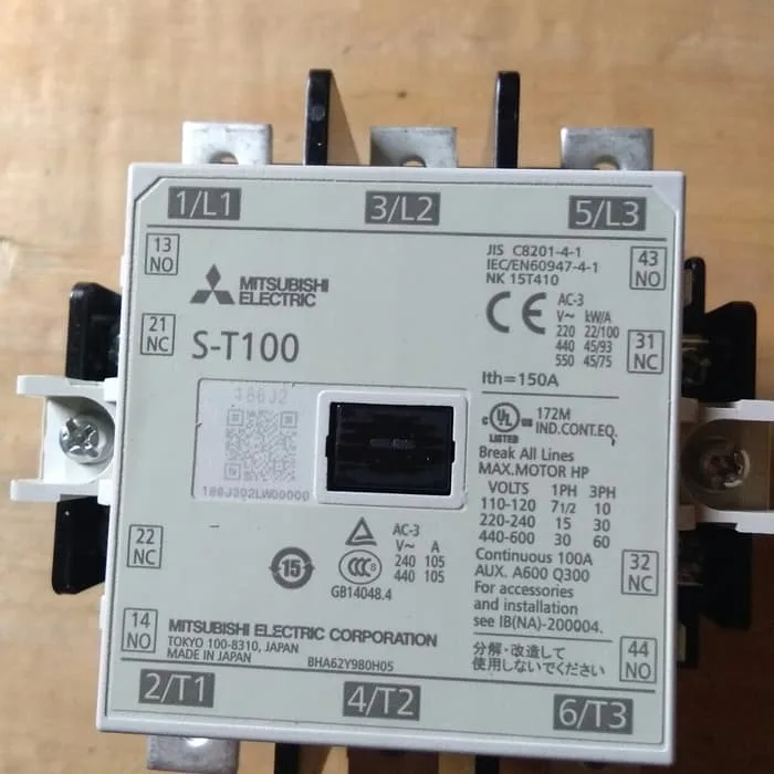 Khởi Động Từ Contactor Mitsubishi 3P 100A S-T100