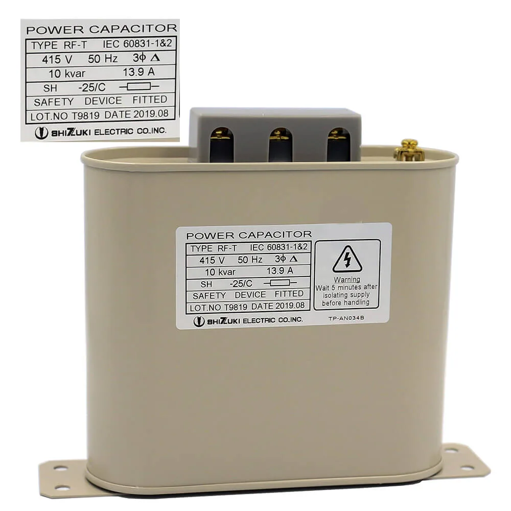 Tụ Bù Hạ Thế Capacitor Shizuki 3P 415V RF-T 10kVar