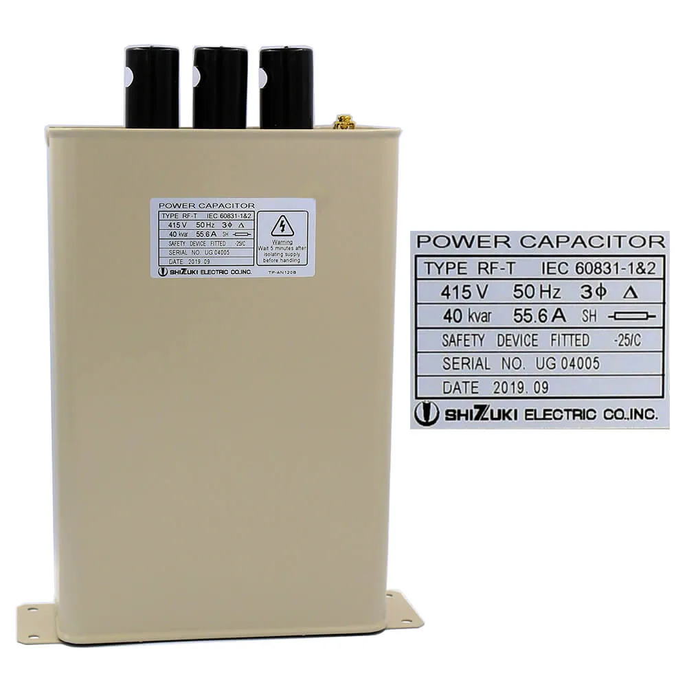 Tụ Bù Hạ Thế Capacitor Shizuki 3P 415V RF-T 40kVar