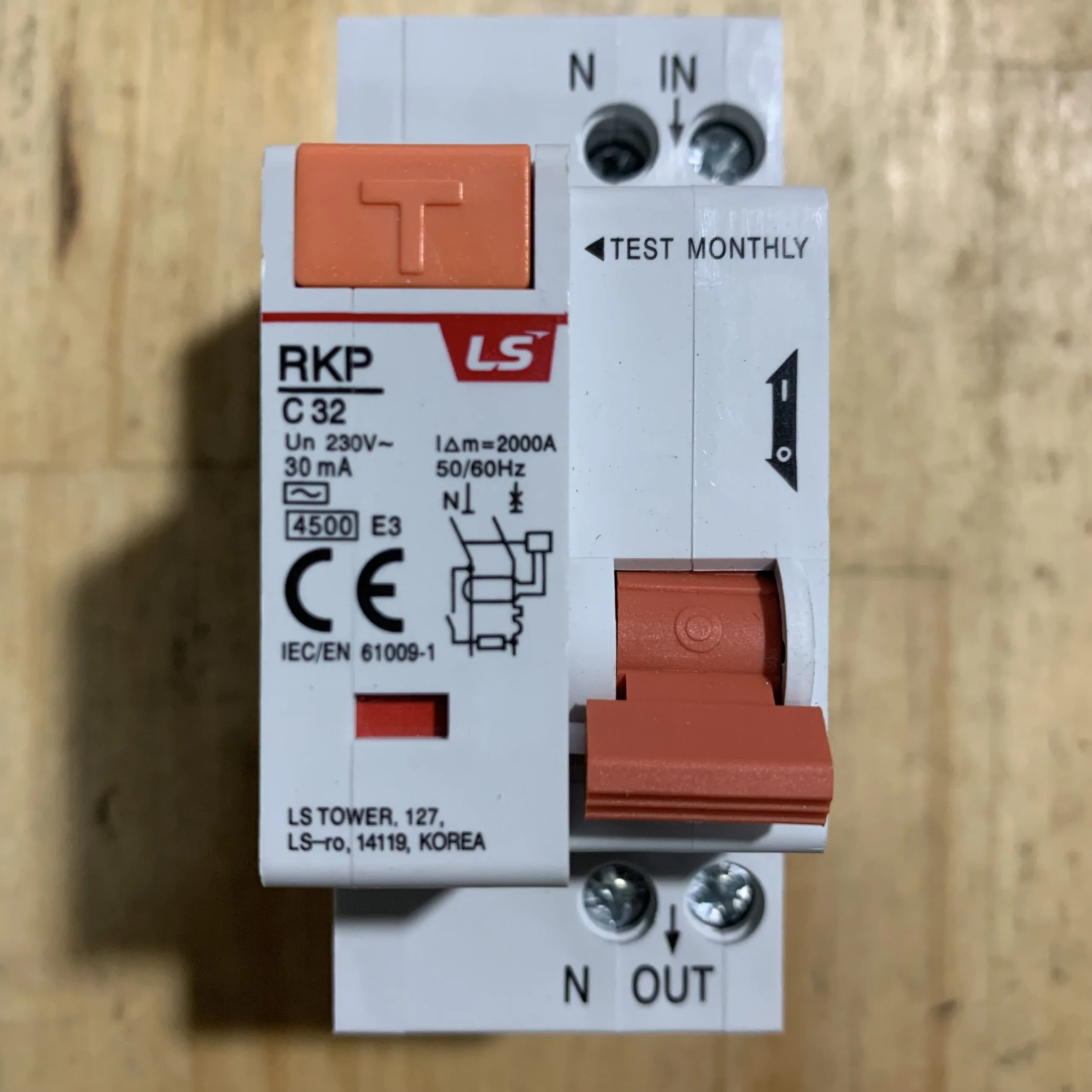 Aptomat Chống Giật RCBO LS 1P+N RKP-C32A 30mA