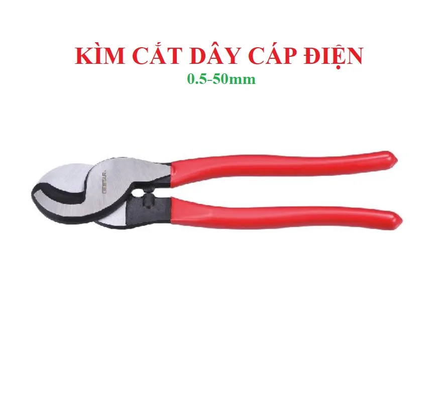 Kìm Cắt Dây Cáp Điện 0-50mm Gestar 995-027