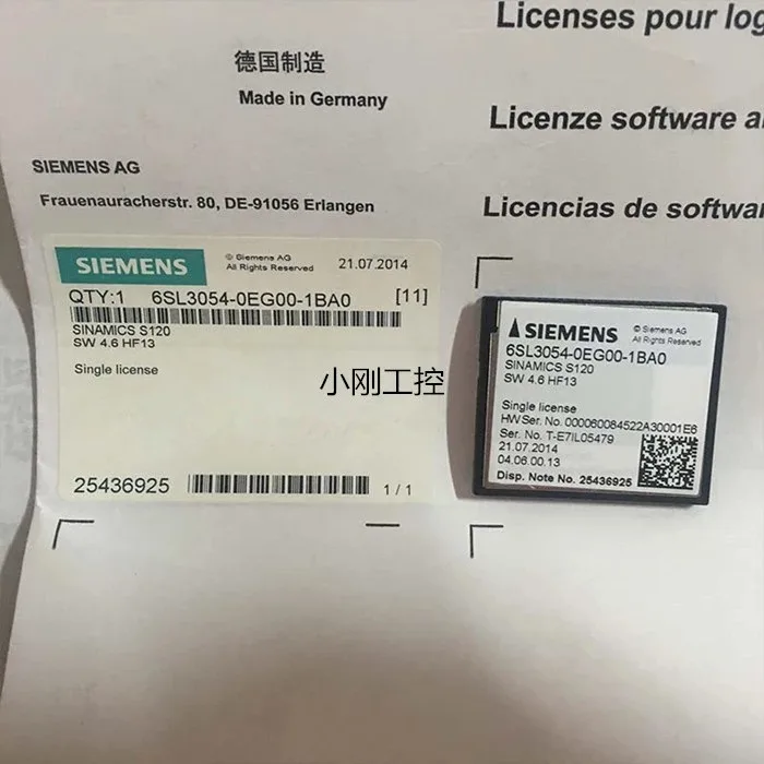 Thẻ Nhớ Siemens SINAMICS S120 6SL3054-0FC00-1BA0