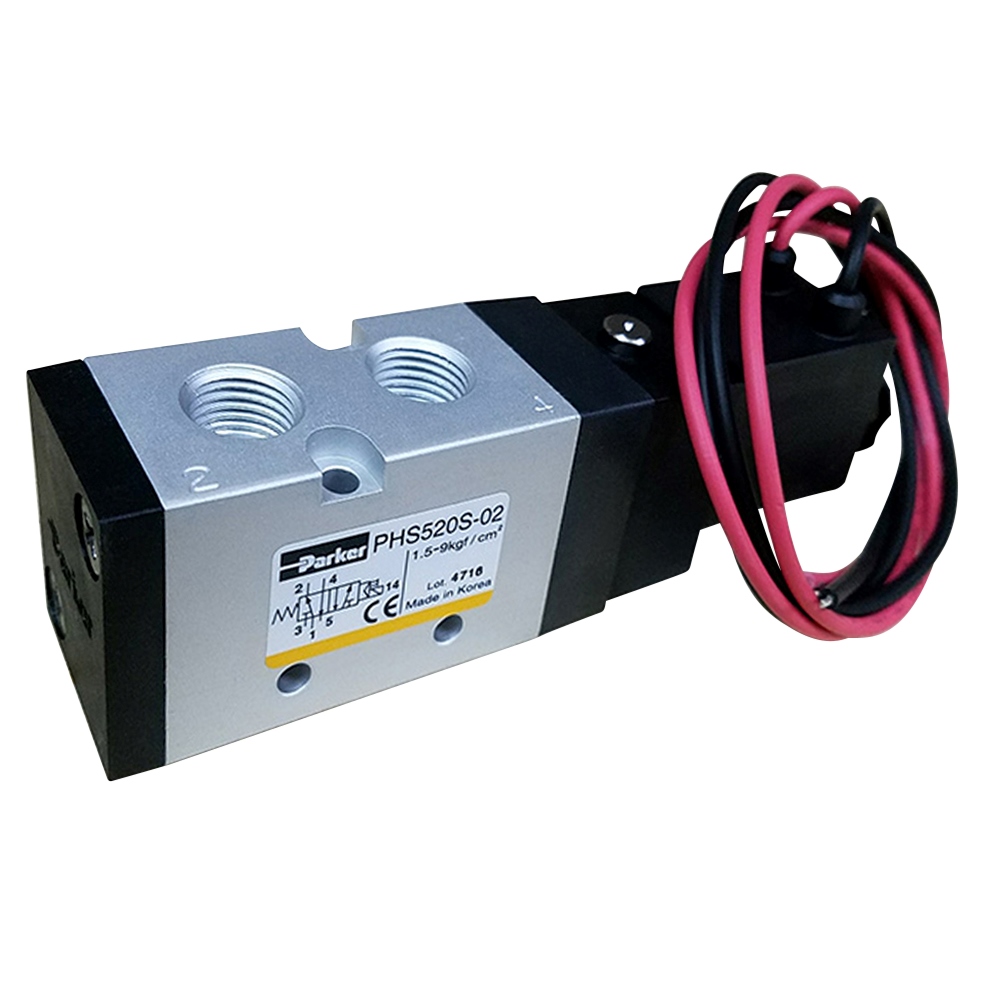 Van Điện Từ 5 Cửa, 2 Vị Trí Ren 13 PARKER PHS-520S-02-220V