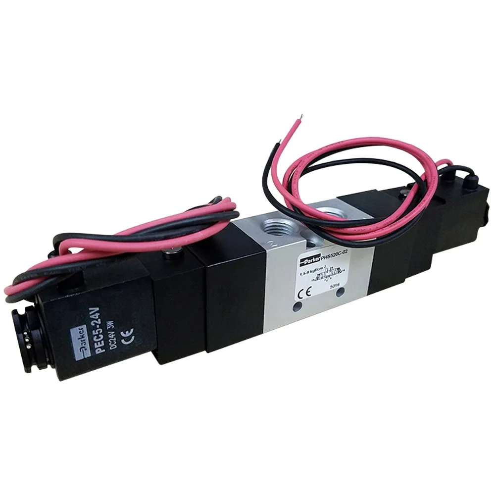 Van Điện Từ 5 Cửa, 3 Vị Trí, Ren 13 PARKER PHS-520C-02-220V