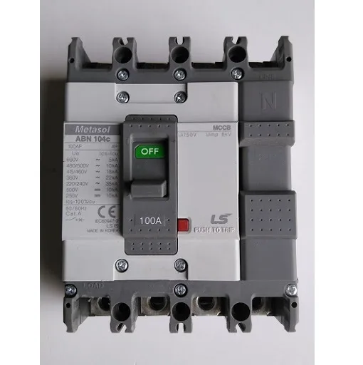 Aptomat MCCB Loại Khối LS 4P 100A ABN104c