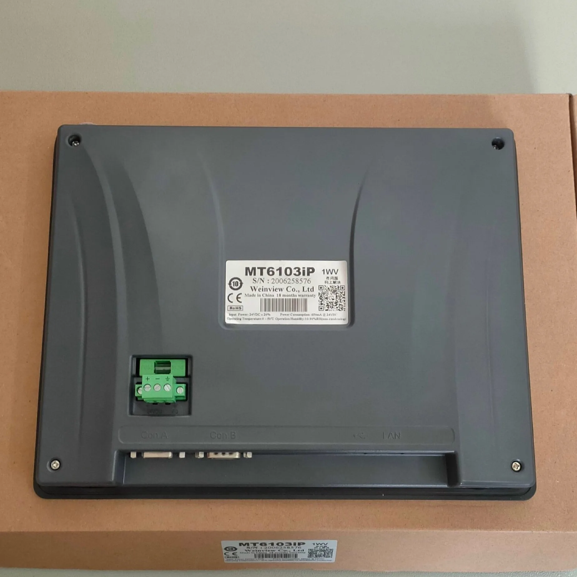 Màn Hình Lập Trình Điều Khiển HMI Weinview MT6103IP