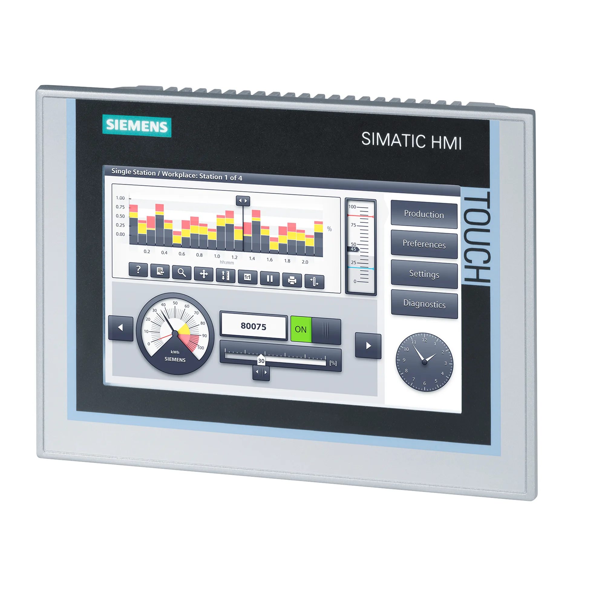 Màn Hình Lập Trình Điều Khiển HMI Siemens 6AV2124-0GC01-0AX0