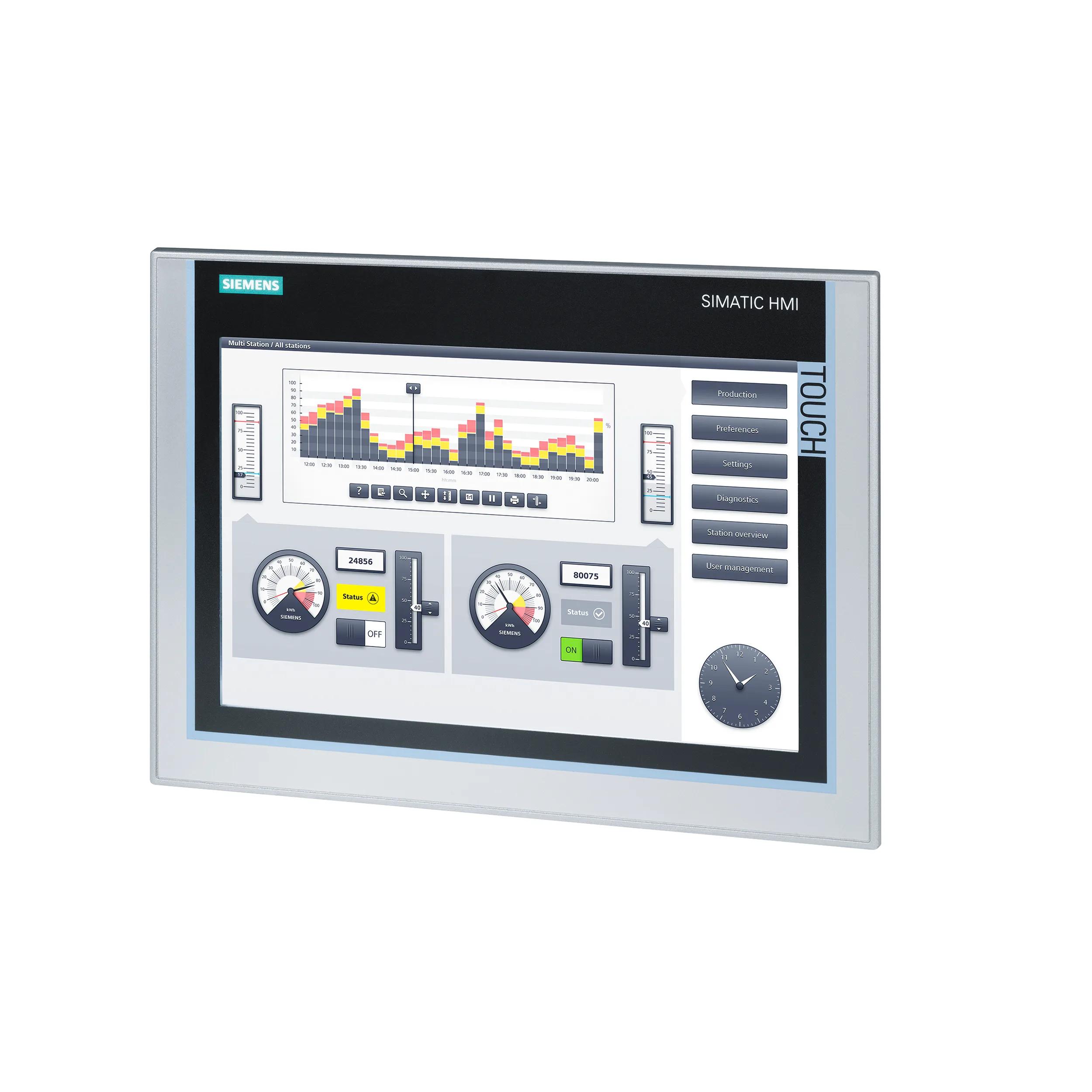 Màn Hình Lập Trình Điều Khiển HMI Siemens 6AV2124-0MC01-0AX0