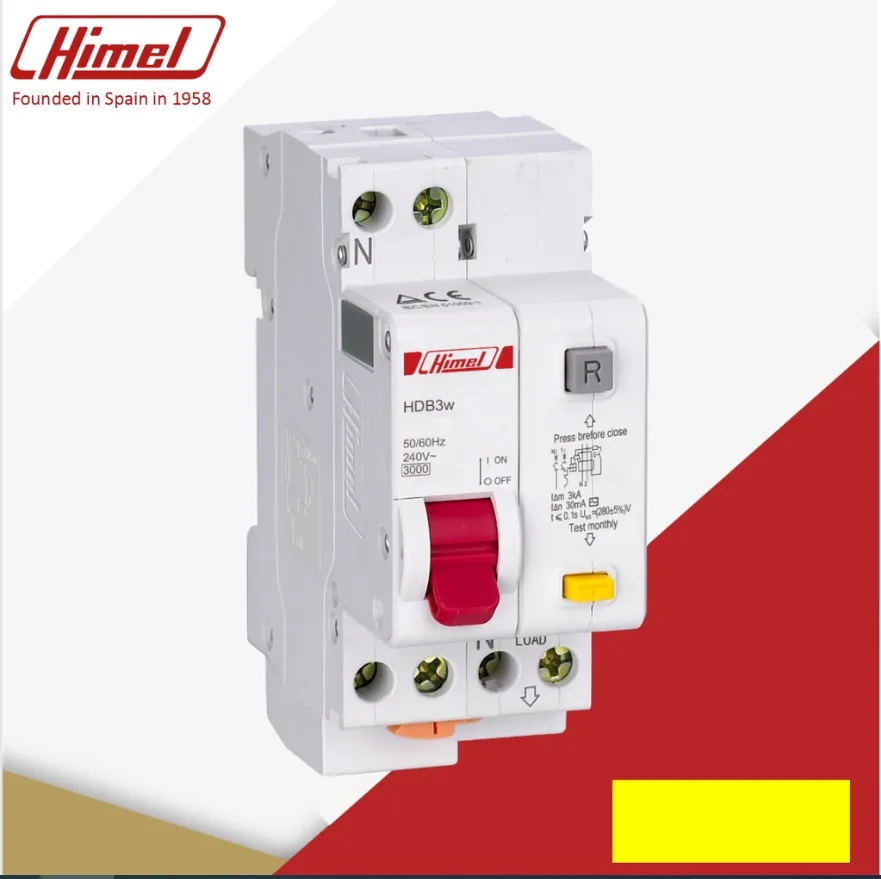 Aptomat Chống Giật RCBO Himel 16A 30mA HDB3WLEN1C16