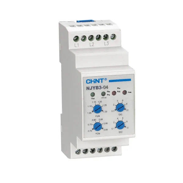 Rờ Le Bảo Vệ Mất Pha Thấp Áp Quá Áp Chint NJYB3-8