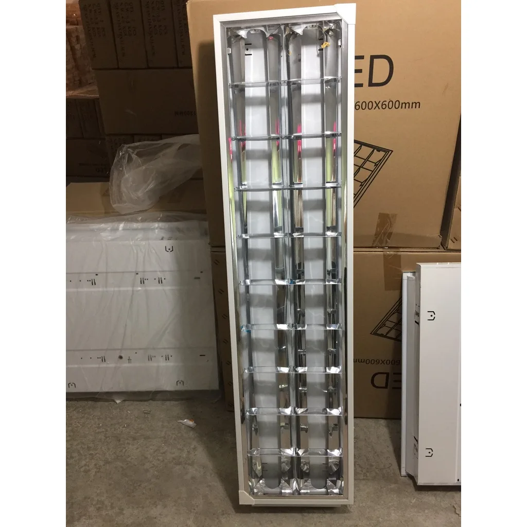 Máng Đèn Inox Âm Trần 2 Bóng Dài 1.2m MXC2-1200