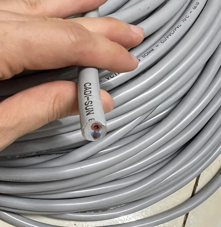 Dây Điện Đôi Ruột Mềm Cadisun VCTF2x2.5mm