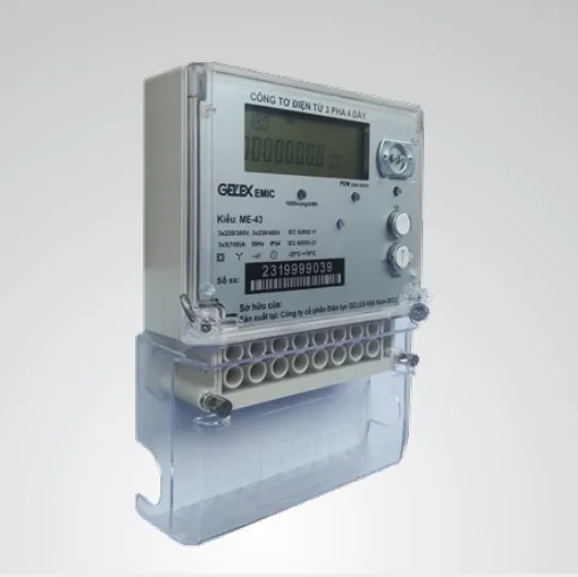 Đồng Hồ Công Tơ Điện Tử Gián Tiếp 1 Giá Gelex Emic ME-43