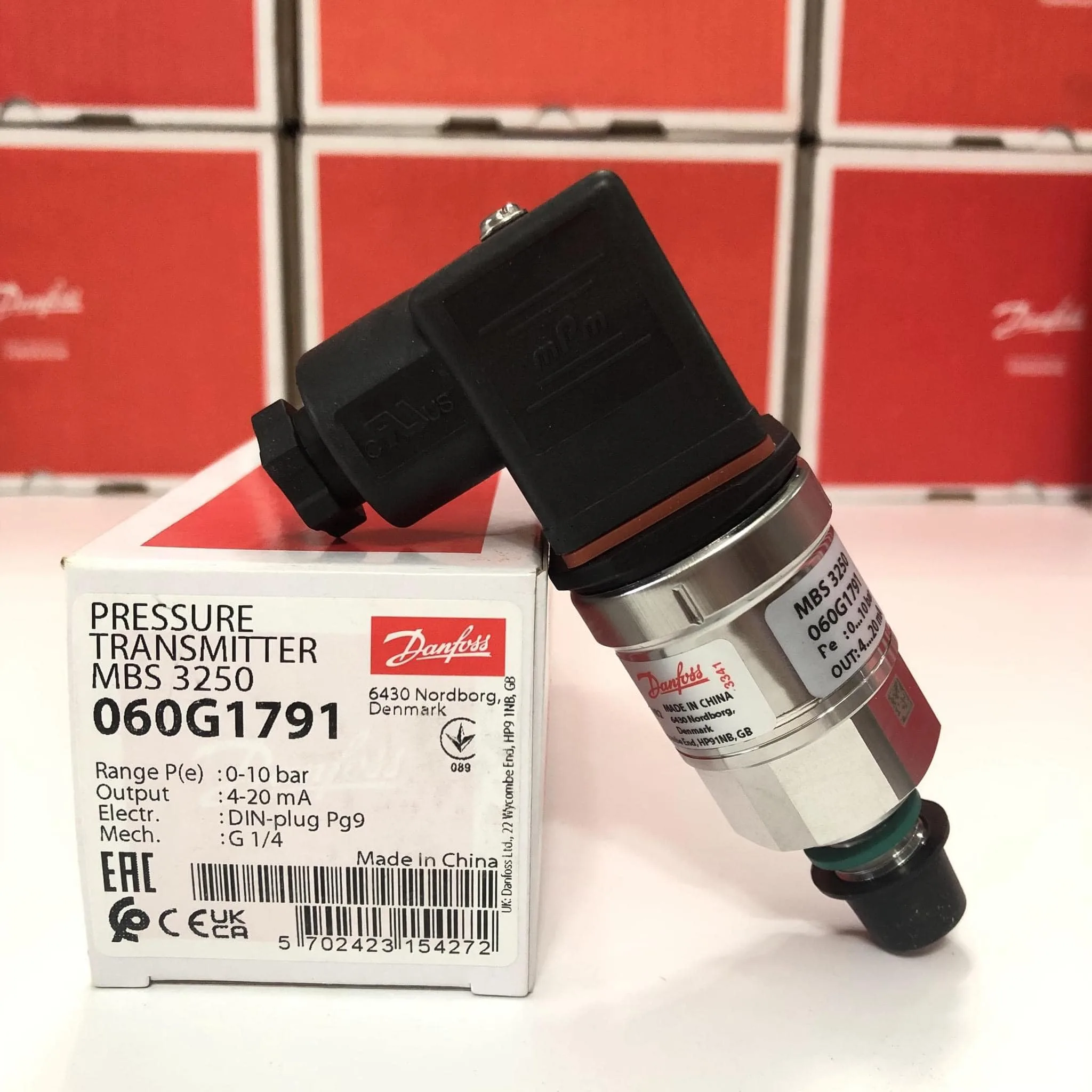 Cảm Biến Áp Suất Pressure Sensor Danfoss 0-10bar 060G1791