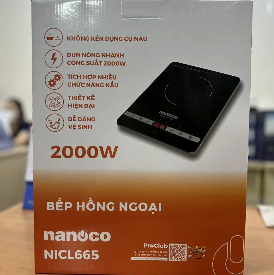 Bếp Hồng Ngoại Infrared Cooker Nanoco 2000W NICL665
