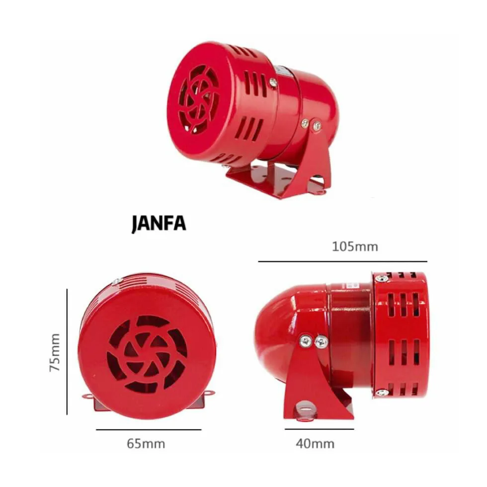Còi Hú Báo Động Màu Đỏ Janfa MS190