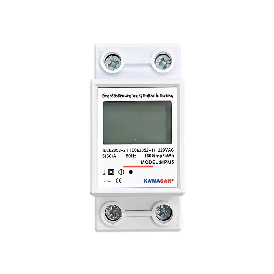 Đồng Hồ Công Tơ Điện Năng Tiêu Thụ 1P 63A Kawasan MPM5
