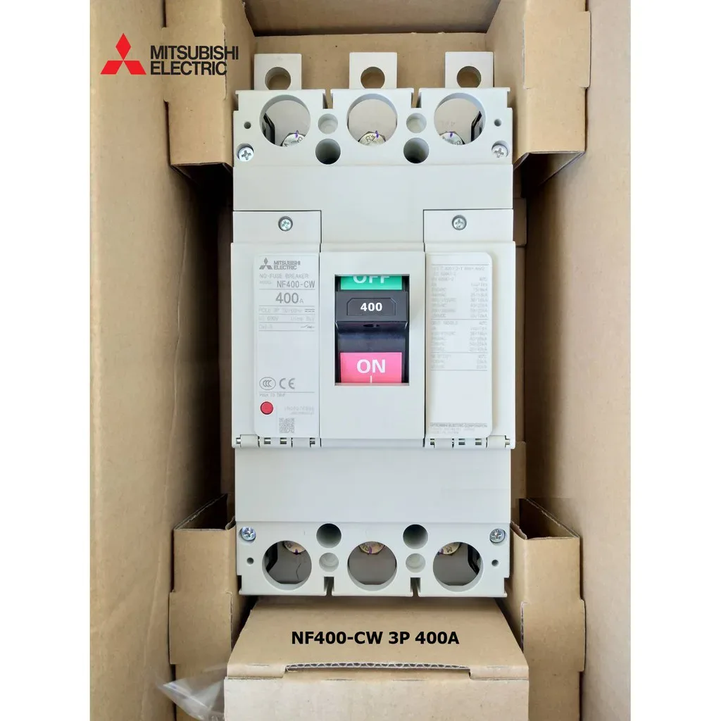 Aptomat MCCB Mitsubishi 3P 400A NF400-SW