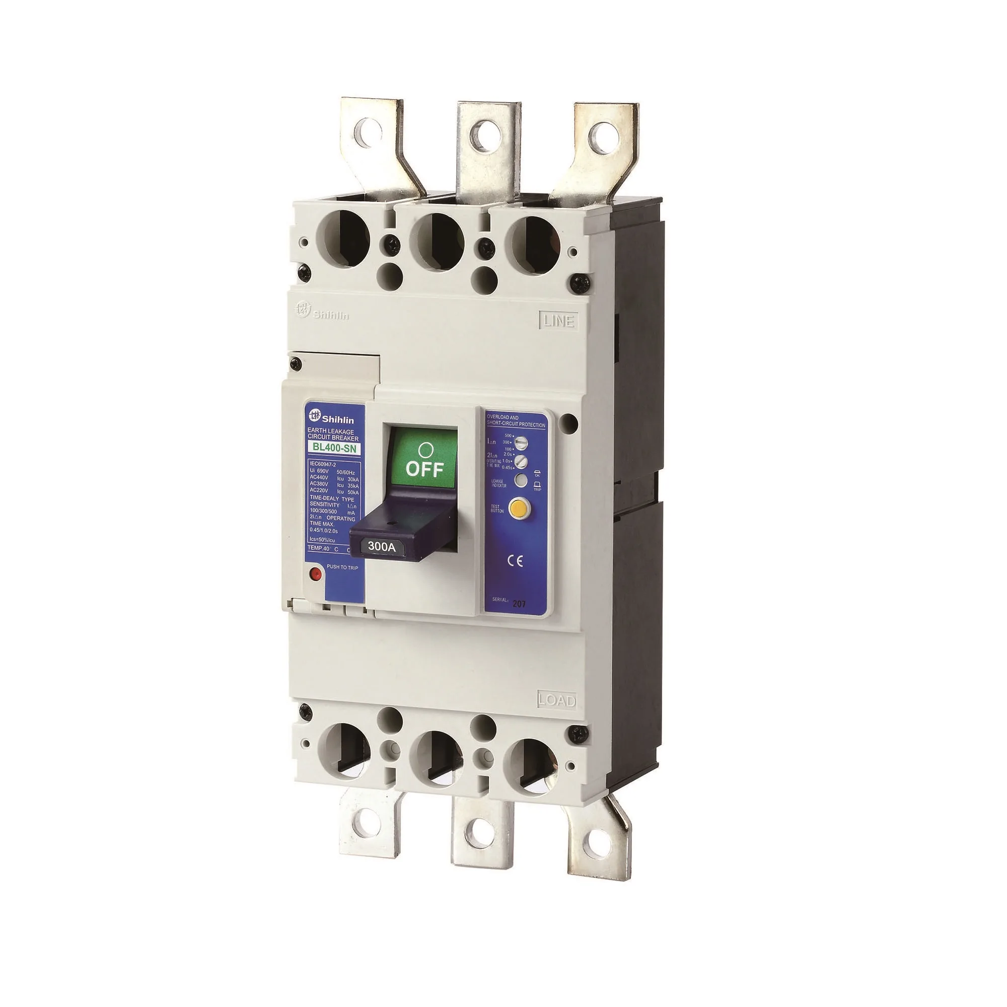 Aptomat Chống Giật ELCB Shihlin 3P 300A BL-400SN