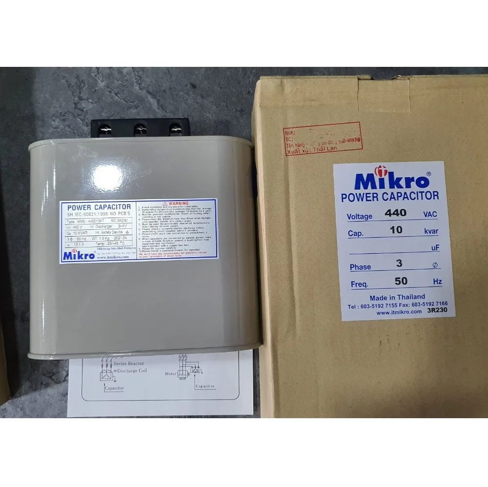 Tụ Bù Công Suất Phản Kháng Capacitor Mikro MMS-445010KT