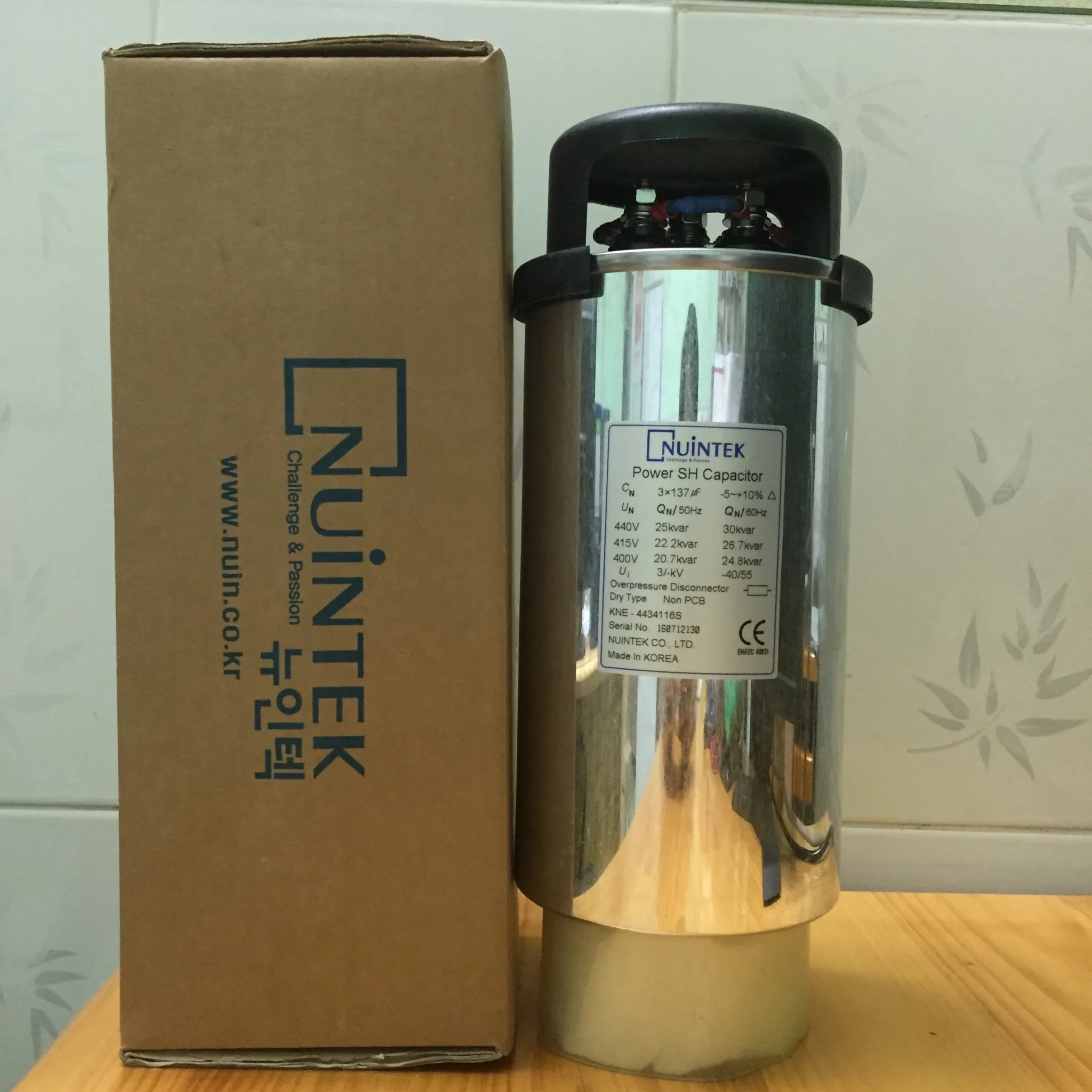 Tụ Bù Capacitor Nuintek 3P 25kVar KNE-4434116S