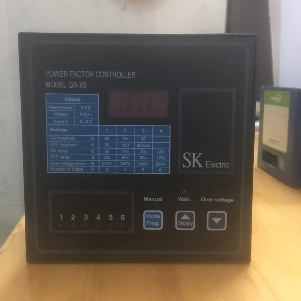 Bộ Điều Khiển Tụ Bù Cos Phi 6 Cấp SK QR-X6