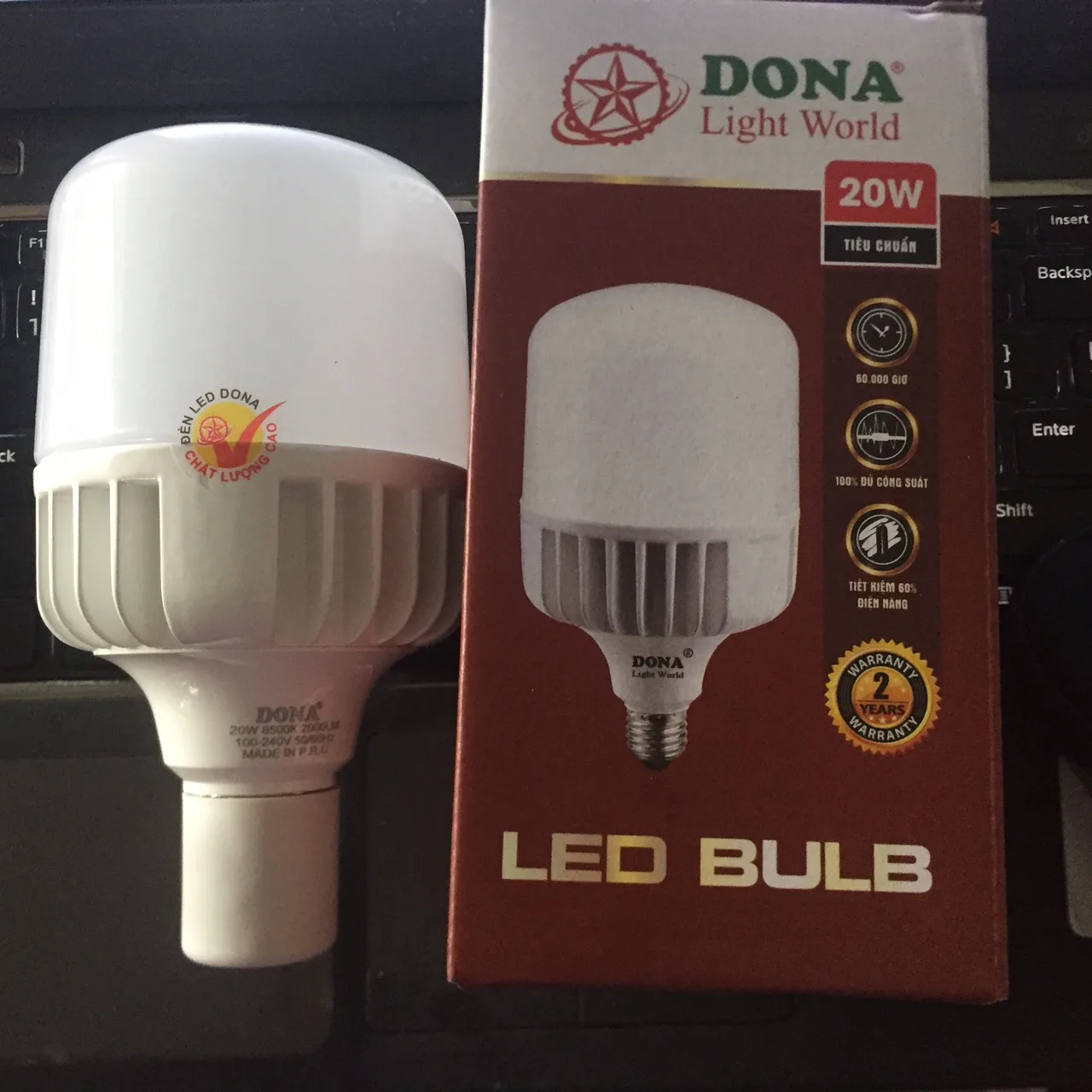 Đèn Led Búp Trụ Cao Cấp Dona BUTT-20W