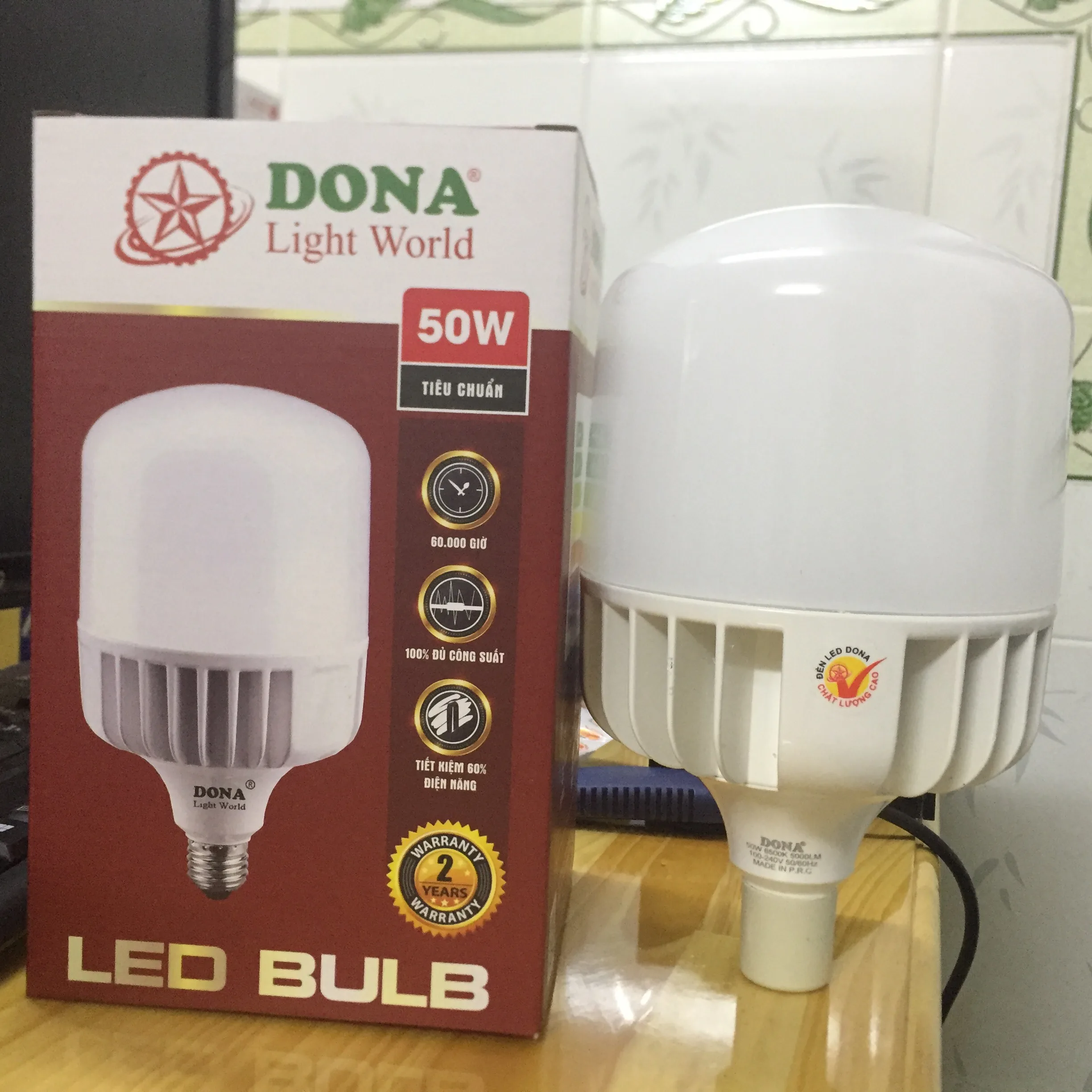 Đèn Led Búp Trụ Cao Cấp Dona BUTT-50W
