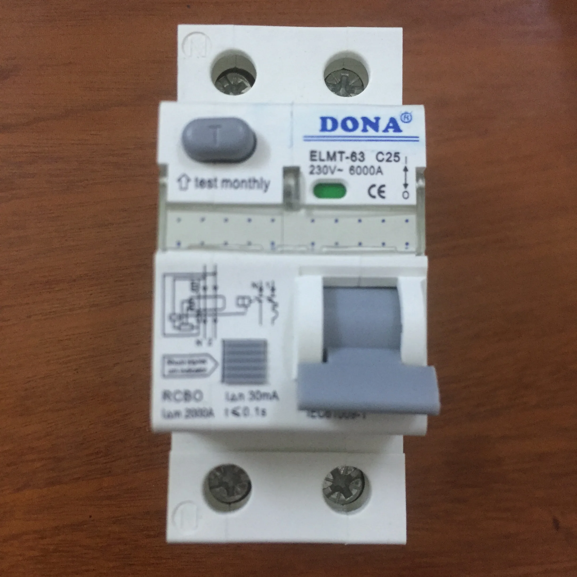 Aptomat Chống Giật Chống Rò RCBO DONA ELCB-25A