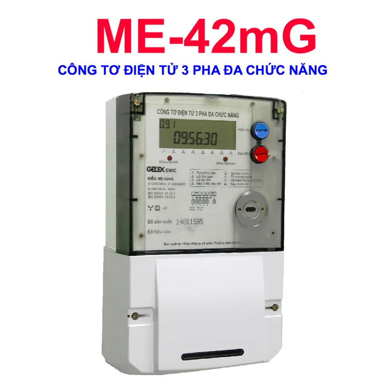 Công Tơ Điện 3 Pha 3 Giá Điện Tử Gelex Emic ME-42mG