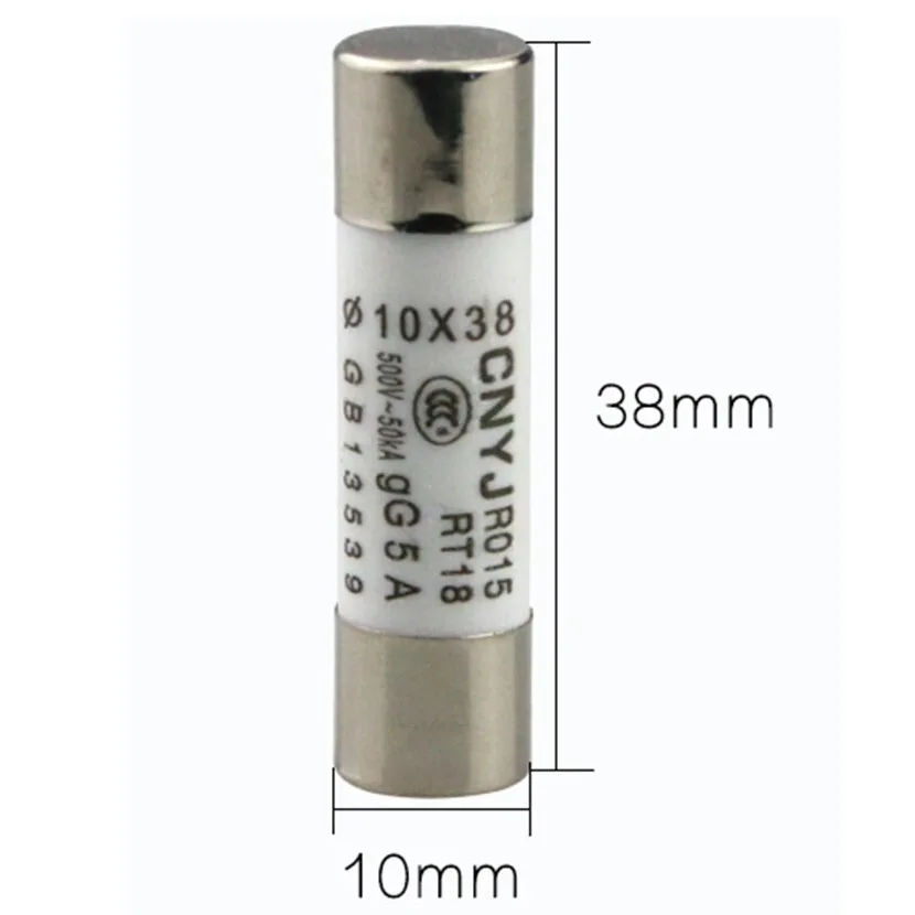 Cầu Chì Sứ Fuse 10x38mm 5A RT-32