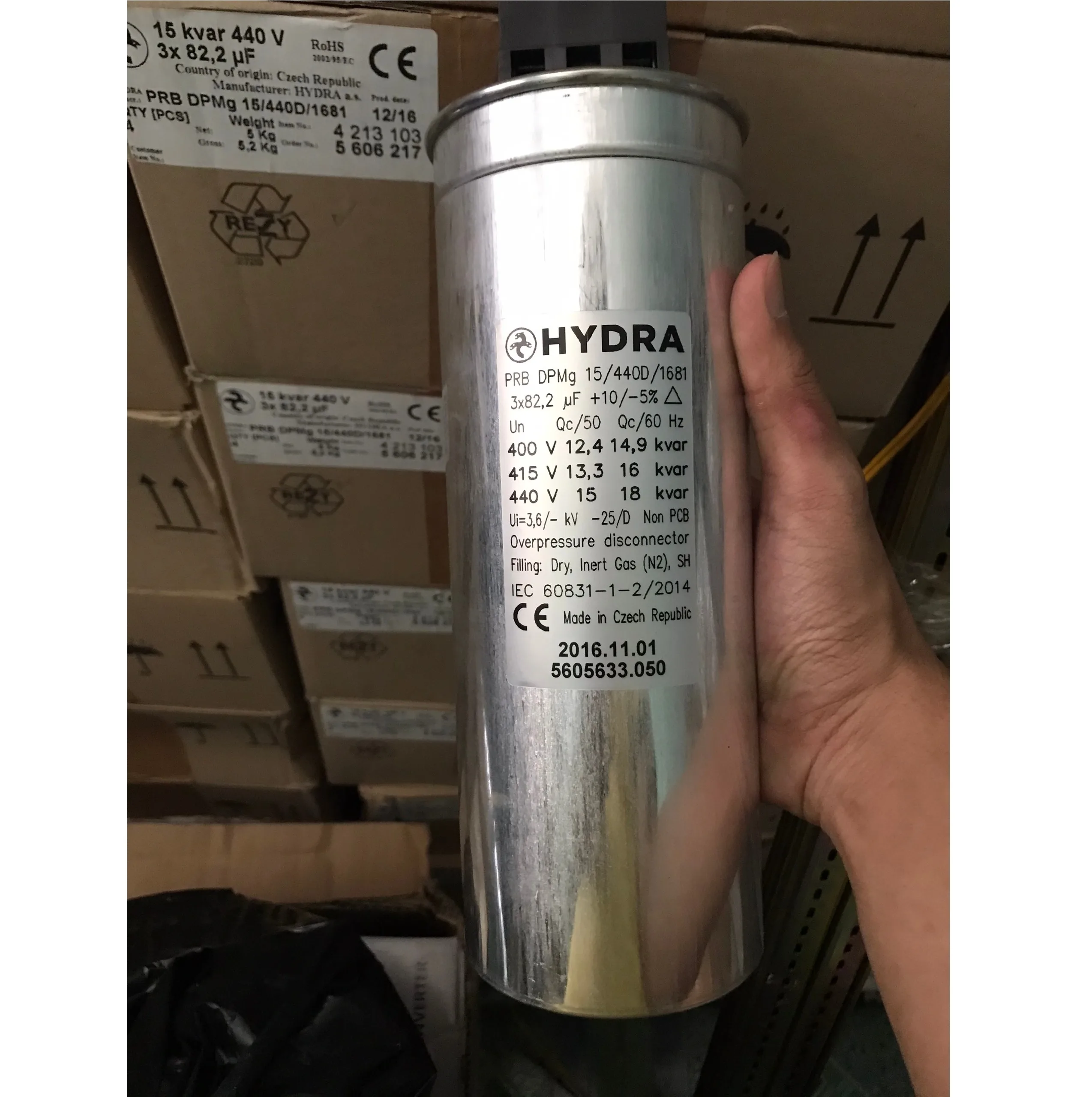 Tụ Bù Công Suất Phản Kháng Hydra DPM-15-440