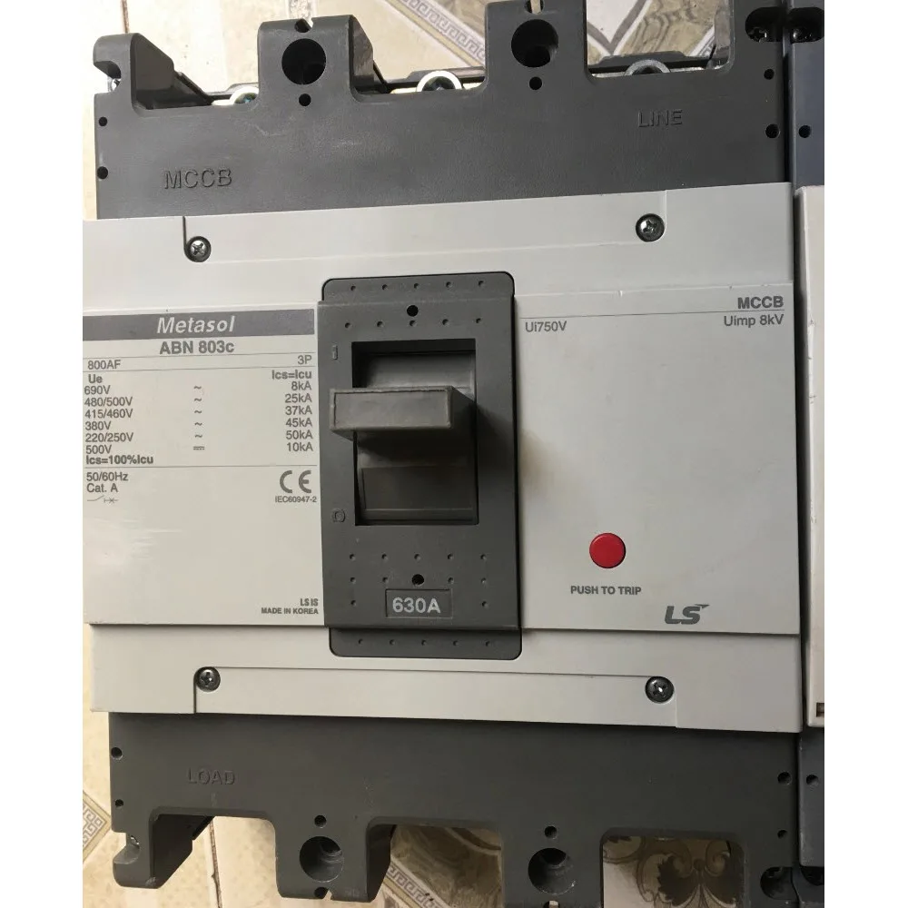Aptomat MCCB Khối LS Metasol 3P 630A ABN803C