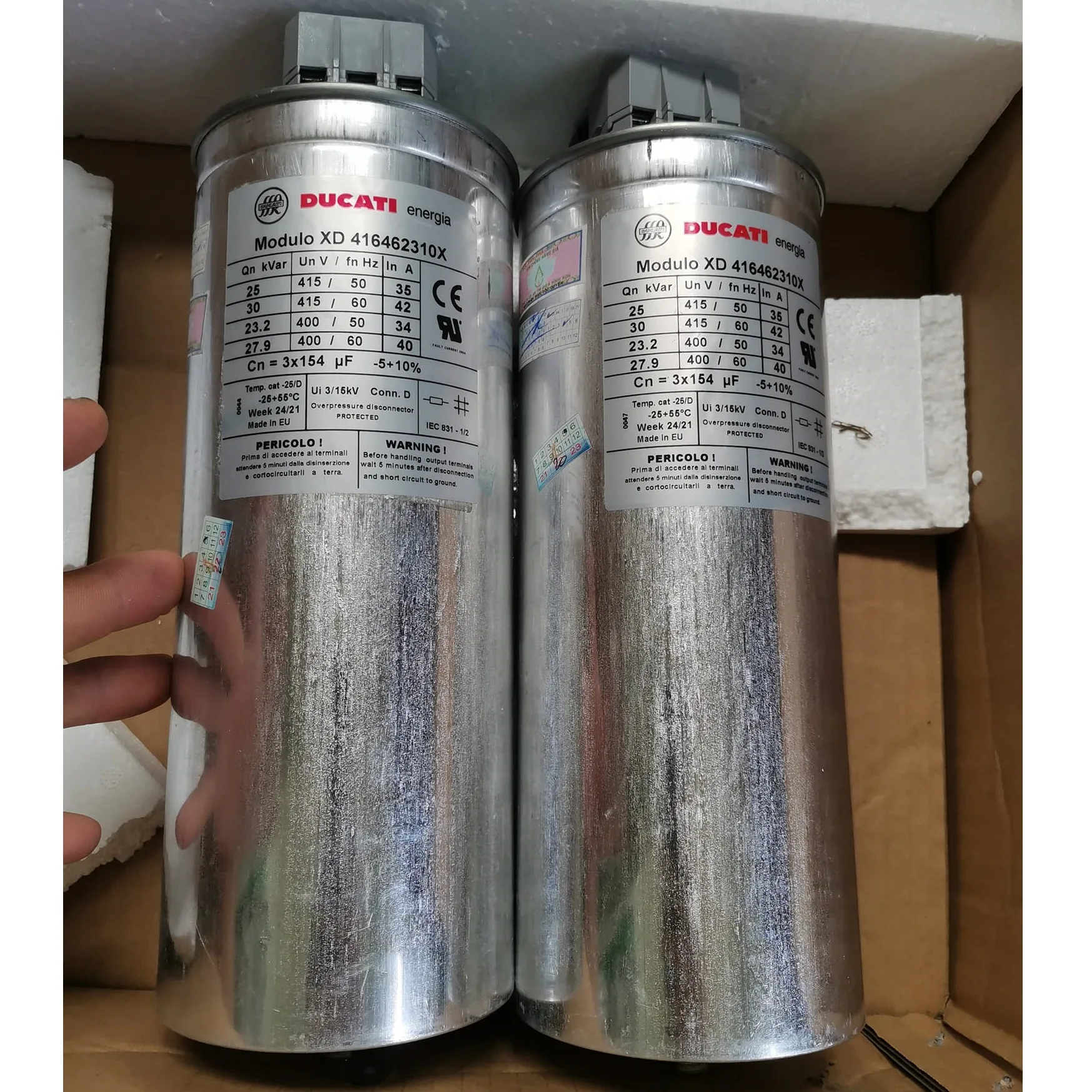 Tụ Bù Capacitor 25Kvar Ducati XD 416462310