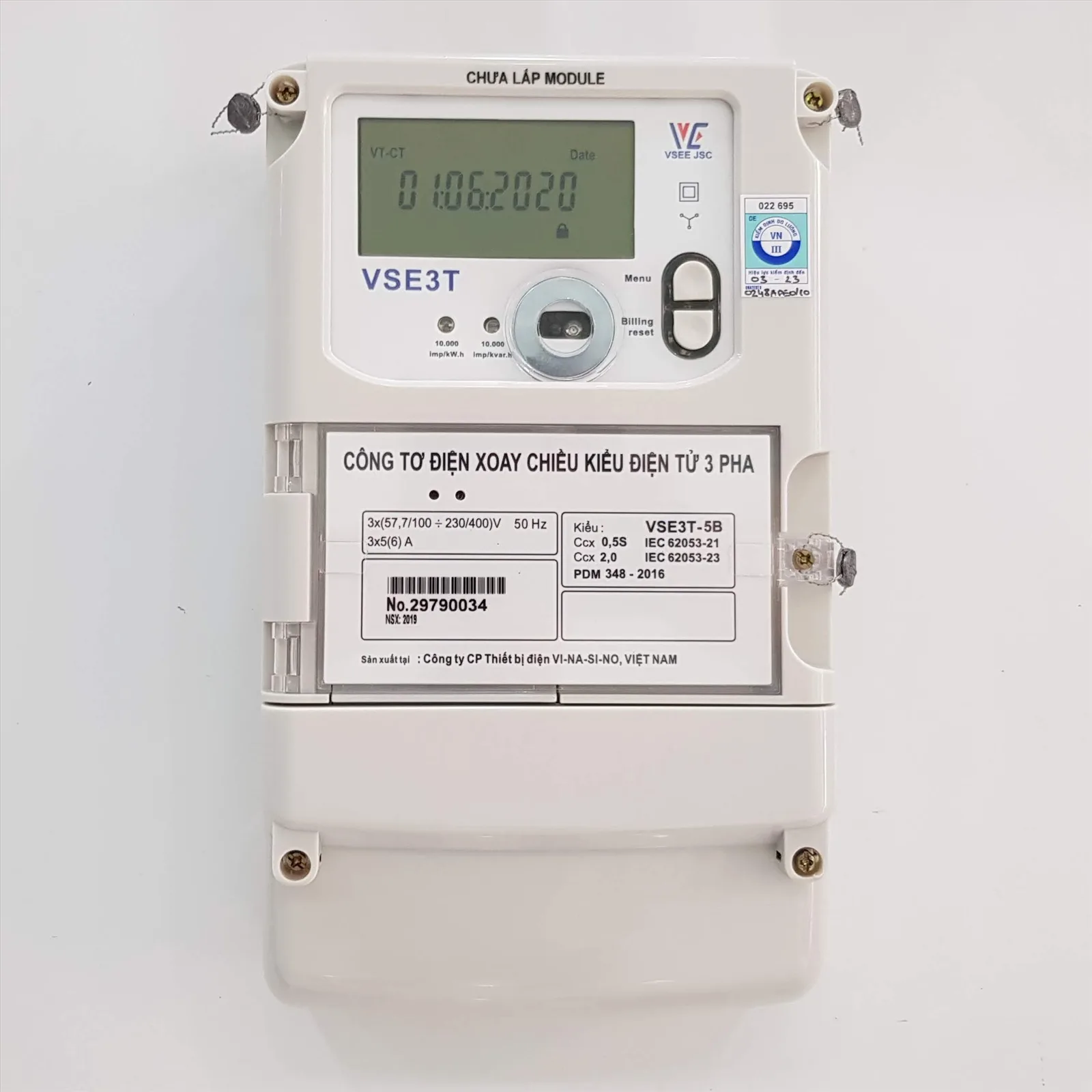 Công Tơ Điện Điện Tử 3 Pha 2 Chiều VSE3T-5B