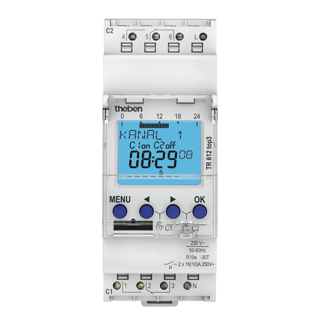 Rờ Le Thời Gian Timer Tuần On Off Theben TR612 Top3