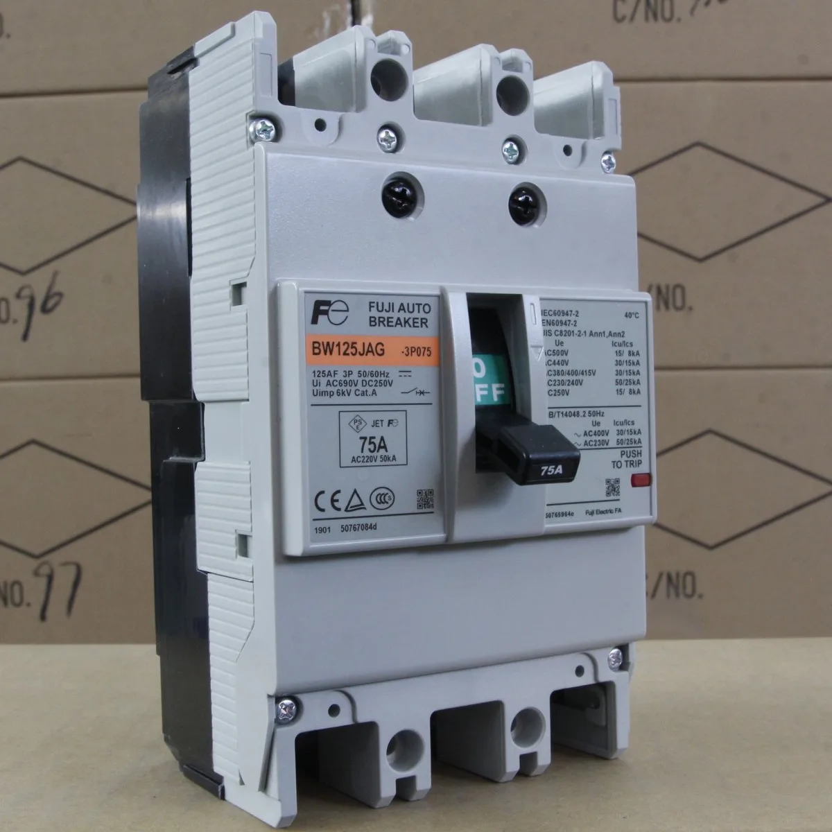 Aptomat Chống Giật ELCB Khối Fuji 3P 250A EW250EAG