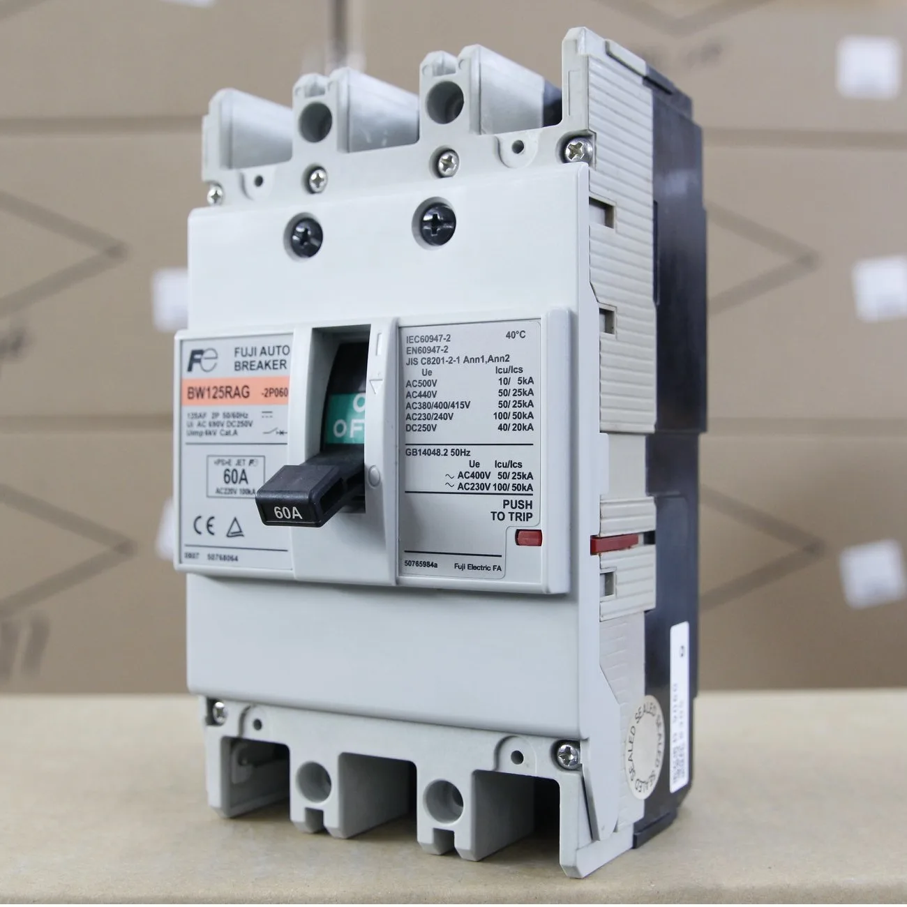 Aptomat MCCB Khối Fuji 2P 60A BW125RAG-2P060