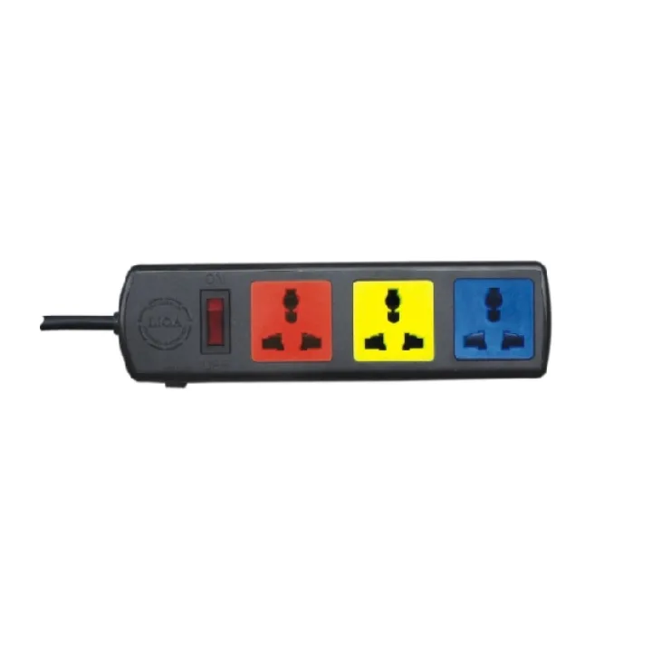 Ổ Cắm 3 Lỗ 3 Chấu + 1 Công Tắc Dây 3M Lioa 3D32N