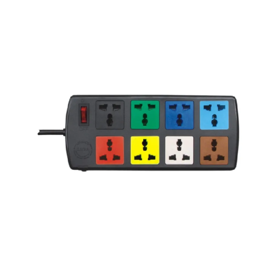 Ổ Cắm 8 Lỗ 3 Chấu + 1 Công Tắc Dây 3M Lioa 8D32N