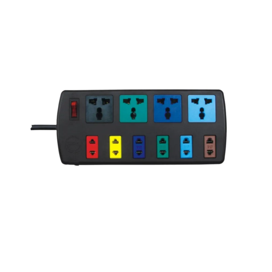 Ổ Cắm 4 Lỗ 3 Chấu + 6 Ổ Cắm 2 Chấu + 1 Công Tắc Dây 3M Lioa 4D6S32
