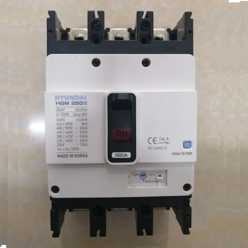Aptomat MCCB Khối 3P 150A Hyundai HGM250S-F
