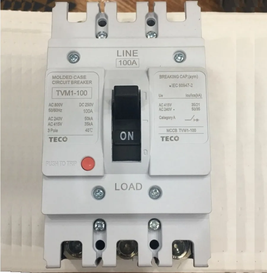 Aptomat MCCB Khối Teco 3P 100A TVM1-100