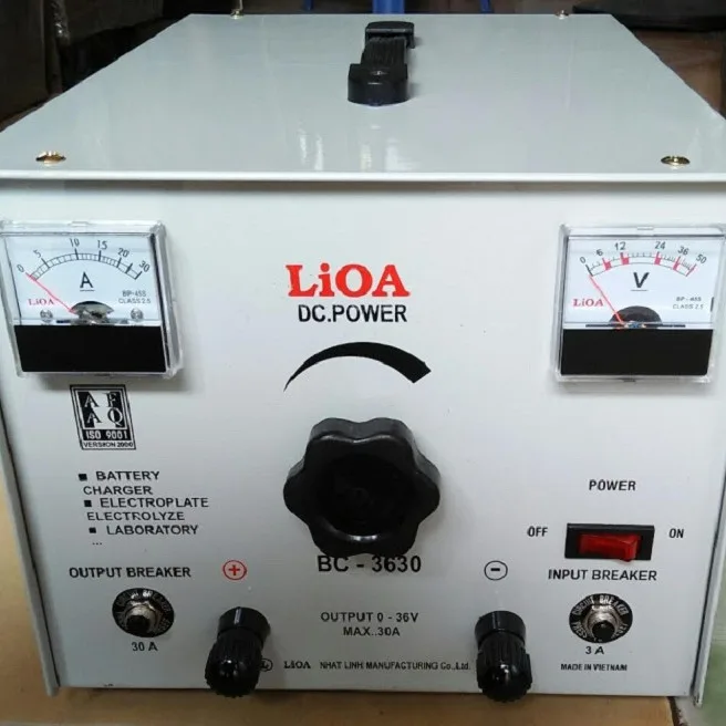 Máy Xạc Acquy Lioa 0-36V 30A BC3630